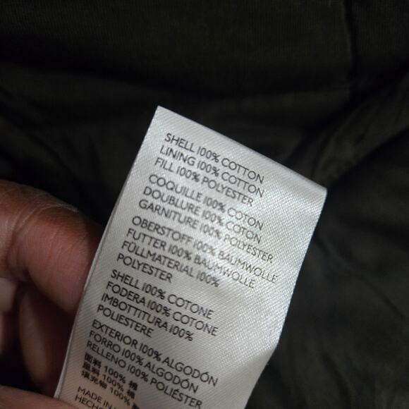 Free People Dolman Quilted Knit Jacket Green Olive Bomber Oversizes Cotton XS - Picture 15 of 16